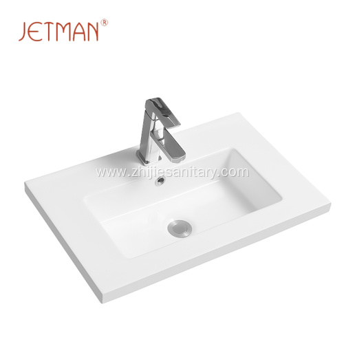 Bathroom ceramic rectangle hand wash basin